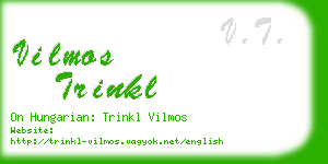 vilmos trinkl business card